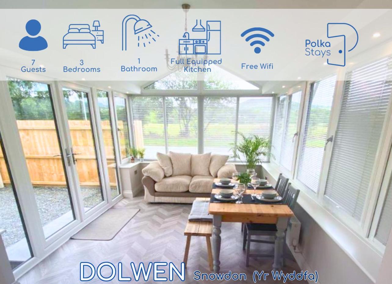 Dolwen Snowdonia Home By Polkastays Caernarfon Exterior foto